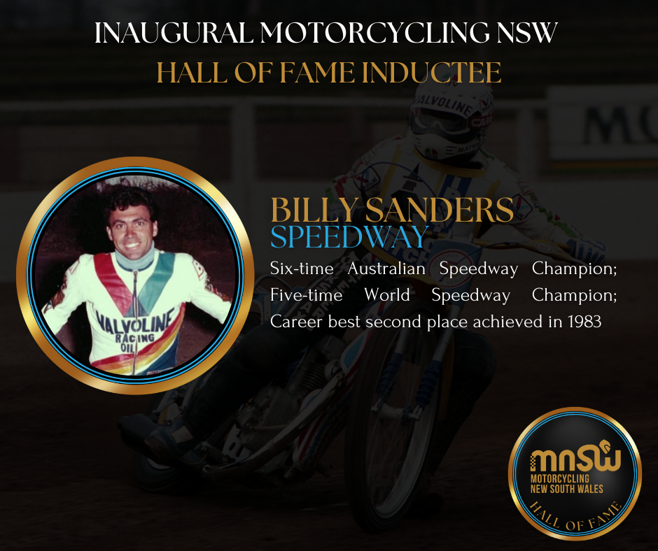 MNSW Hall of Fame Announcements - Billy Sanders