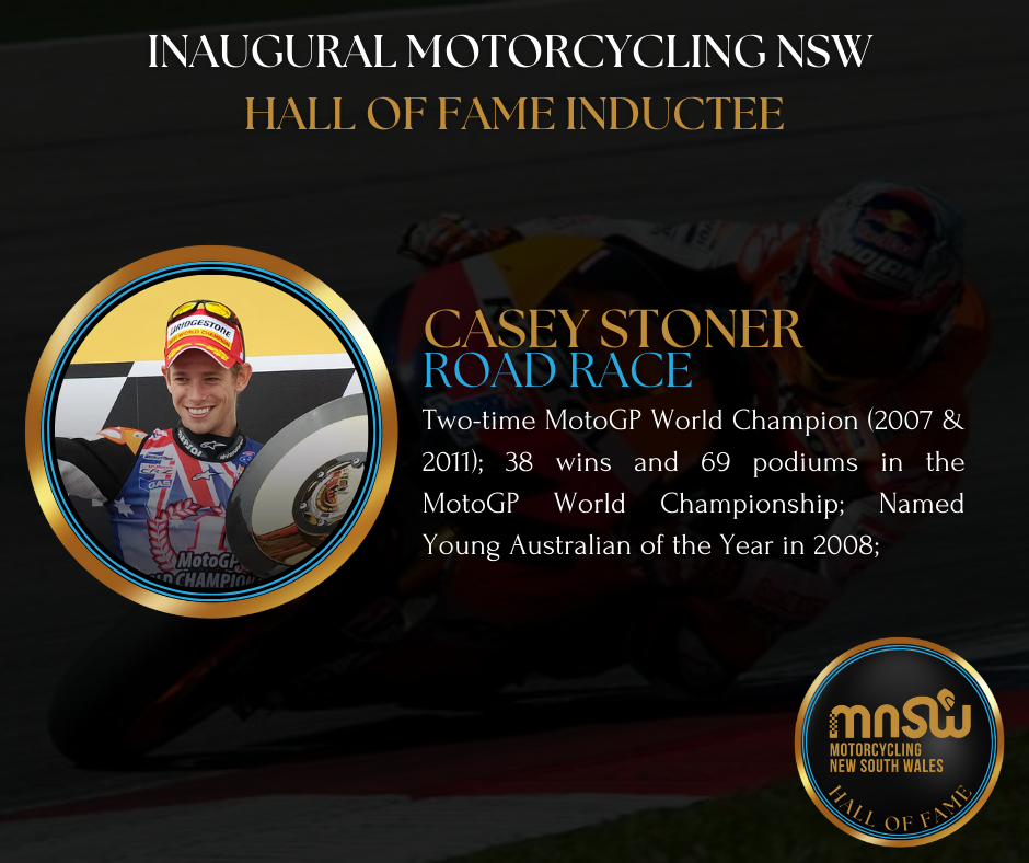 MNSW Hall of Fame Announcements - Casey Stoner