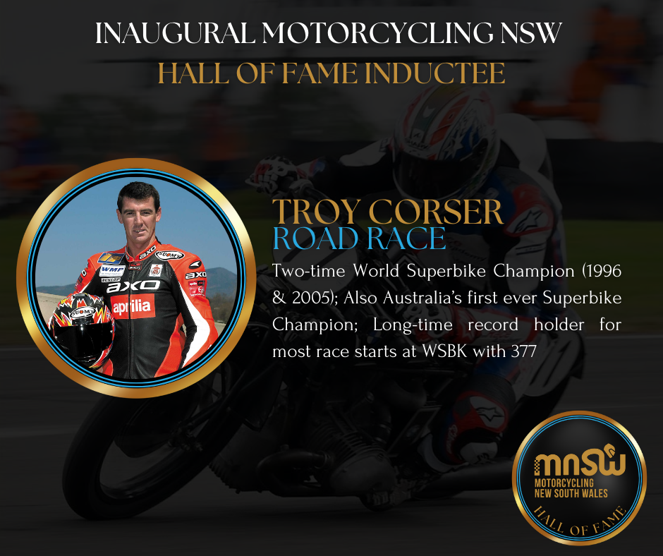MNSW Hall of Fame Announcements - Troy Corser